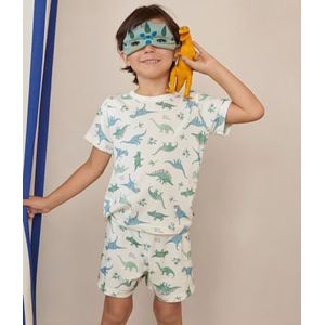 Petit Bateau - Korte Verkleedpyjama - Dinosaurus Print - Katoen