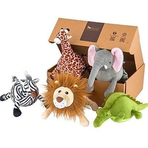 Safari Toys Set (B2B) - 2 sets (i.e. 10 stuks) met POS Display (Nieuw!)