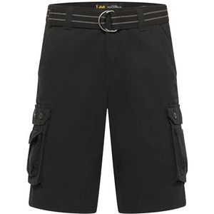 Lee Wyoming Cargo Casual shorts voor heren, zwart, 33W