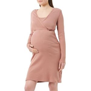 Noppies Alisa Nursing Rib Pyjama Dress Ls nachthemd, Burlwood - N143, M-L