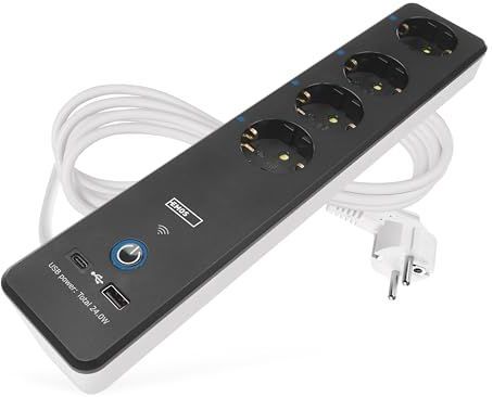 EMOS - GoSmart - 4-voudige Stekkerdoos - Smart Home - 2 m - Met USB-poorten