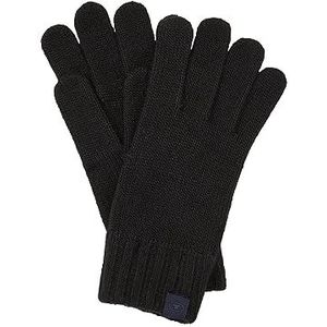 TOM TAILOR Heren 1041105 handschoenen, 29999-zwart, S/M, 29999 - Black, S/M