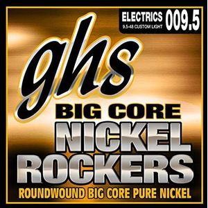 GHS BCCL 9.5-48 Custom Light Big Core Nikkel Rockers Gitaar String Set