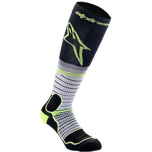 Alpinestars MX Pro Socks uniseks sokken, zwart/grijs/neongeel, M