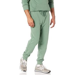 Amazon Essentials Lichtgewicht joggingbroek van Franse badstof voor heren (verkrijgbaar in groot en lang), saliegroen, L