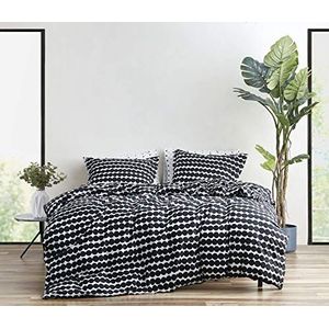 Marimekko Dekbedset, katoen, zwart, kingsize