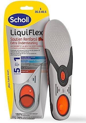 Scholl LiquiFlex inlegzolen, versterkt, voor dames, maat 35,5-40,5, traagschuim en voetboog, 1 paar