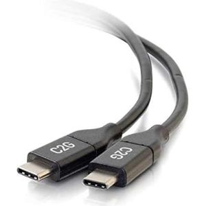 C2G 3m USB-C naar USB-C 5A vermogen Delivery en Data Transfer Lead Geschikt voor gebruik met Galaxy S9/8+, MacBook Pro, iPad Pro, Google Pixel, Chromebook, Nexus, Huawei, Nintendo Switch en meer ...