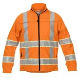 Hydrowear 131015FO Ingen Softshell Glow In The Dark Jacket, 100% Polyester, Grote Maat, Hi-Vis Oranje