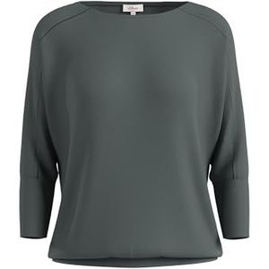 s.Oliver T-shirt voor dames, 3/4 mouw, groen, 40, groen, 40