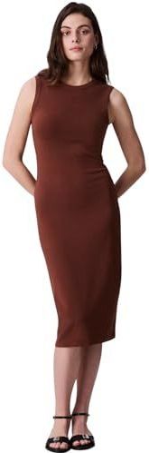 Calvin Klein Jeans - Jurk - Bruin - Dames