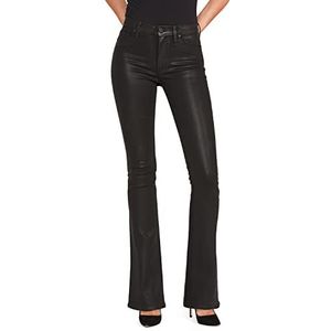 HUDSON Women's Barbara High Rise Bootcut Jean, Noir Coated, 26