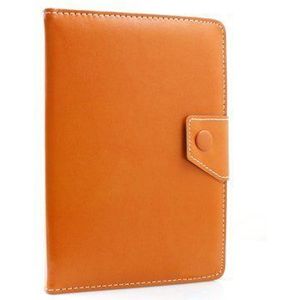 System-S Universal Bookstyle Case Cover met standaard functie voor 9"" inch tablet, PC, eBook Reader, Oranje bruin
