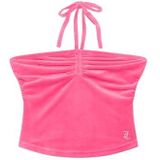 Juicy Couture - Haut à Col Montant - Rose - Velours - Zelfbindende Halternek