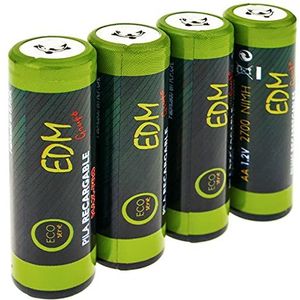 BeMatik - NiMh 1.2V 2700mAh AA R6 oplaadbare batterij (4 eenheden)