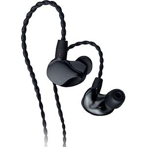 Razer Moray in-ear monitor voor streaming: hybride dual driver akoestisch ontwerp - ergonomische laag profiel vorm - passieve geluidsisolatie - gevlochten over-ear draden - aangepaste oordopjes en