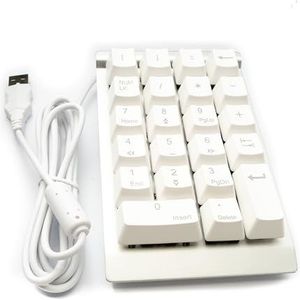 System-S Numpad numpad numblok 23 toetsen USB 2.0 type A mechanisch toetsenbord met LED in wit