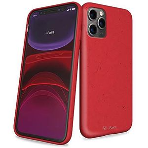 i-Paint Beschermhoes voor iPhone 11 Pro 5,8 inch (12,7 cm), van kunststof, 100% biologisch afbreekbaar, rood