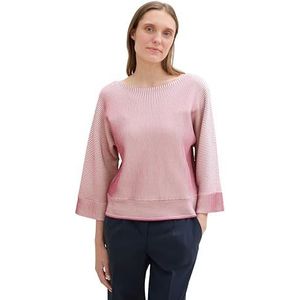 Dunne Trui - Brede Mouwen - Ronde Hals - Fijne Strepen - Biologisch Katoen