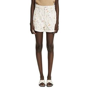 ESPRIT shorts met bloemenpatroon, Crèam beige, 30W