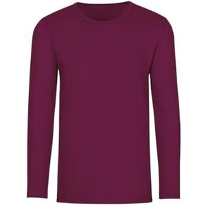 Trigema Herenshirt met lange mouwen, sangria, S