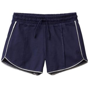 United Colors of Benetton Shorts voor meisjes en meisjes, blauw 252, 130 cm