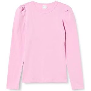 Fred's World by Green Cotton Meisjes Alfa Puff L/S T Blouse, Pastel, 104 cm