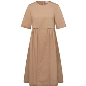 Seidensticker Dames regular fit blousejurk korte mouwen jurk, crème, 34, crème, 34