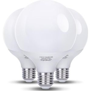 Aigostar E27 LED Lamp G95, 15W in plaats van 99W gloeilamp, LED Bulb wit licht 6500 K, 1500 LM, stralingshoek 180°, AC 230V Geschikt Voor Zoals Kroonluchters, Wandlamp, Bureaulamp, 3 stuks