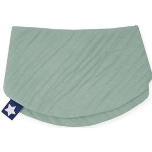 Julius Zöllner Halsdoek van 100% mousseline-katoen, 40/17 cm, Oeko-Tex Standard 100, Made in Germany, groen