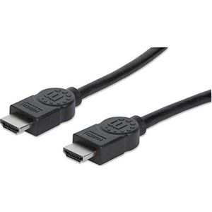 Manhattan 308816 High Speed HDMI-kabel mannelijk naar stekker afgeschermd 1m zwart