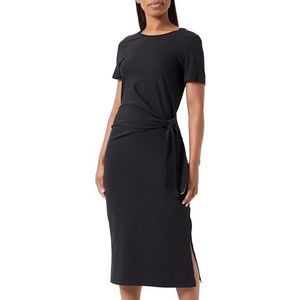 s.Oliver dames jurk midi, Schwarz, 36