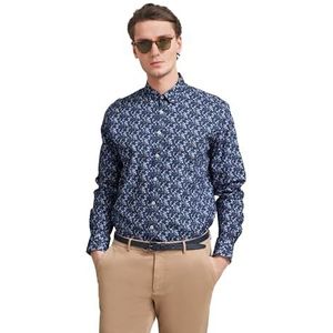 Bugatti - Oxford Overhemd - Met Bloemenprint - 100% Katoen