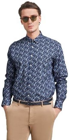 Bugatti - Oxford Overhemd - Met Bloemenprint - 100% Katoen