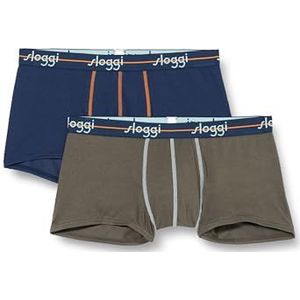 Sloggi Heren retroshorts (set van 2), Meerdere kleuren 18, 18