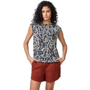 Street One - Studio - Top - Dark Void Blue - Met Fronces