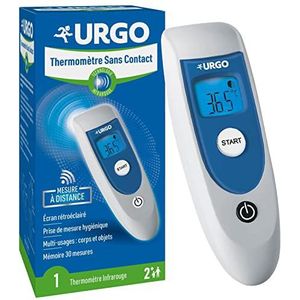 Urgo - Contactloze thermometer – infraroodtechnologie – veelzijdig inzetbaar lichaam en objecten – display met achtergrondverlichting – alarm met koortstoon – vanaf 2 jaar