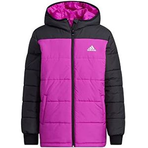 adidas H45028 YK PADDED JKT Jas sonic fuchsia/zwart/wit