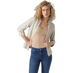 VERO MODA VMJESMILO 3/4 Loose WVN GA NOOS Blazer, Silver Lining, XS, Zilvervoering., XS