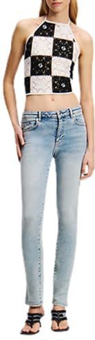Karl Lagerfeld - KLJ High Rise Skinny Denim - Jeans - Fel Blauw - Skinny Leg