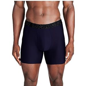 Under Armour Heren Tech 1-Pack Boxer Brief, 15 cm binnenbeenlengte, de hele dag comfort en ultra-zachte boxerslips, Middernacht Navy Solid, M