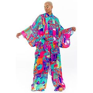CHAOUICHE Kimono voor dames, Downtown LA Print, S