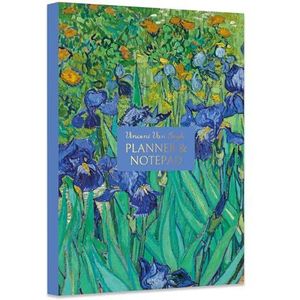 A5 Planner en notitieblok met plaknotities - Van Gogh Irissen Design