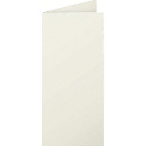 Clairefontaine 2577C verpakking met 25 dubbele kaarten, gevouwen, 210 g, in formaat DL, 106 x 213 mm, lichtgrijs