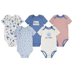 Huggies Little Hugs Set van 5 stuks babyjongens en peuters, blauw/grijs/rood, 3 Maanden