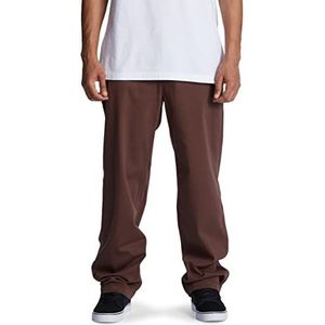 Quiksilver Dcshoes Chinos Worker Relaxed Mannen Bruin 30/32