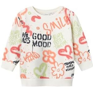 NAME IT Meisjes Nmfnoelle RLX Sweat Tunic Box Bru Sweatshirt, Jet Stream, 92