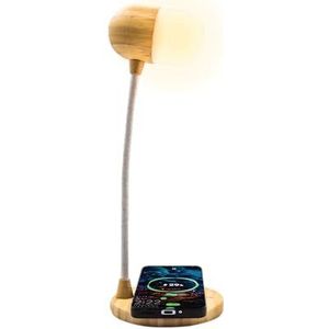 EXPLORE SCIENTIFIC, BLC2001, ledlamp, bamboe, opladen smartphone, zelfsprekend, instelbaar