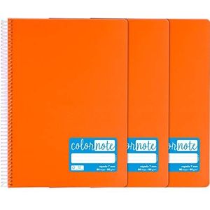 Grafoplás 98523252 notitieboeken, A4, gelinieerd, 7 mm, 80 vellen, 90 g, oranje, deksel van polypropyleen, serie ColorNote