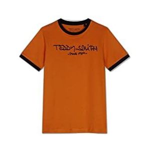 Teddy Smith 61002433D T-shirt voor jongens, oranje, 14 Jaren